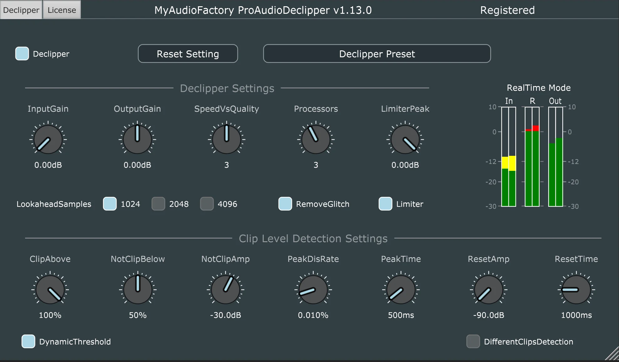 ProAudioDeclipper - Real-time Audio Declipper Plugin for Audio Restoration